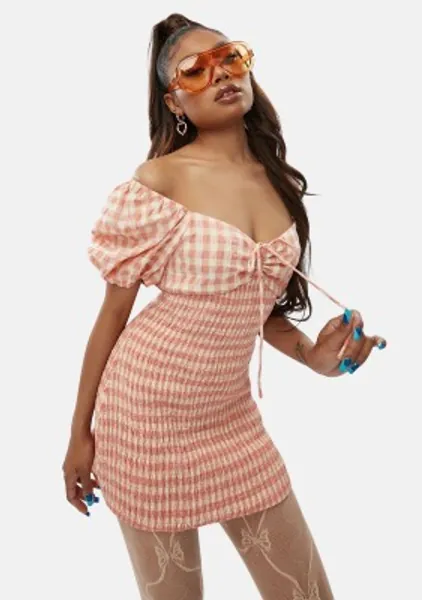 Lane Of Lovers Gingham Dress