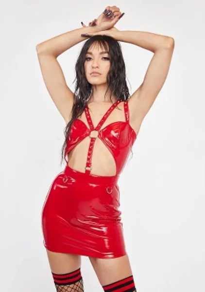 Prove Me Wrong Vinyl Mini Dress