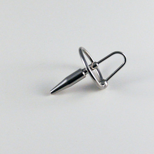 Penis Plug - Stainless Steel - with Glans Ring