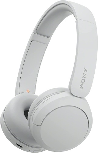 Sony WH-CH520 Wireless Headphones, Light Comfortable, on-Ear Style, Clear Voice Calls, 50 Hours Battery Life, Quick Charge, Multipoint, White