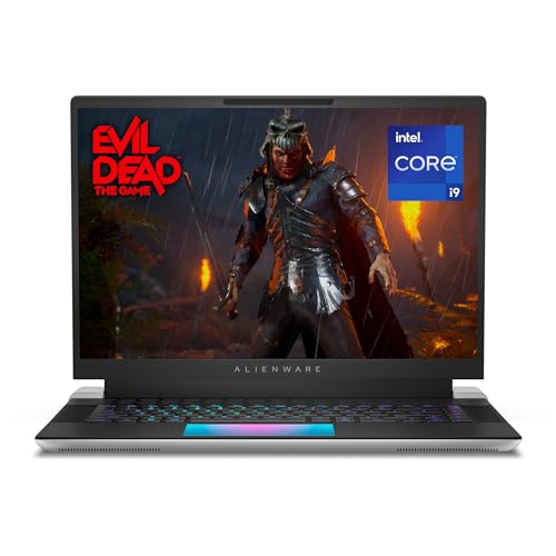 Alienware X16 R1 Gaming Laptop - 16-inch QHD+ 240Hz Display, Intel Core i9-13900HK, 32GB LPDDR5 RAM, 1TB SSD, NVIDIA GeForce RTX 4080 12GB GDDR6, Windows 11 Home - Lunar Silver - Core i9-13900HK - 32 GB - 16.0 inch - RTX 4080