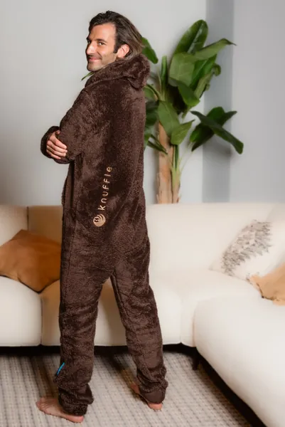 Knuffle Fleece Onesie - Brown / L