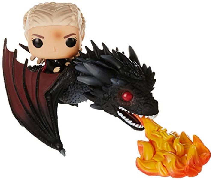 POP Rides: Game of Thrones - Daenerys On Fiery Drogon, Multicolor, Standard
