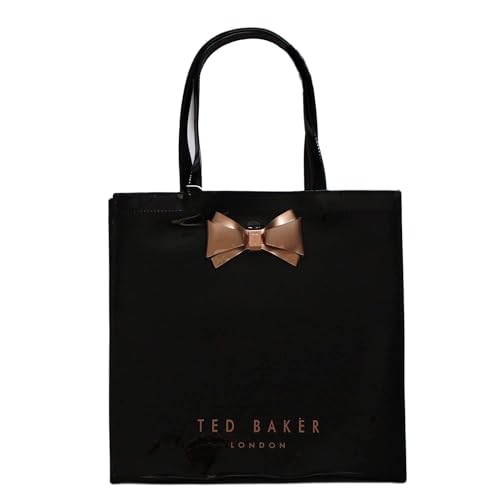 Ted Baker Women Plain Bow Icon Shopper Bag 'ALACON' Size Large - Black