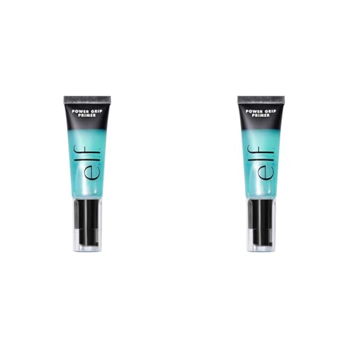 e.l.f. Power Grip Primer, Gel-Based & Hydrating Face Primer For Smoothing Skin & Gripping Makeup, Moisturizes & Primes, 6 Oz, Clear (Pack of 2) - 24 ml (Pack of 2)