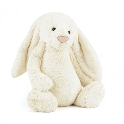 Jellycat Bashful Cream Bunny Stuffed Animal, Huge, 21 inches - Huge - 21"