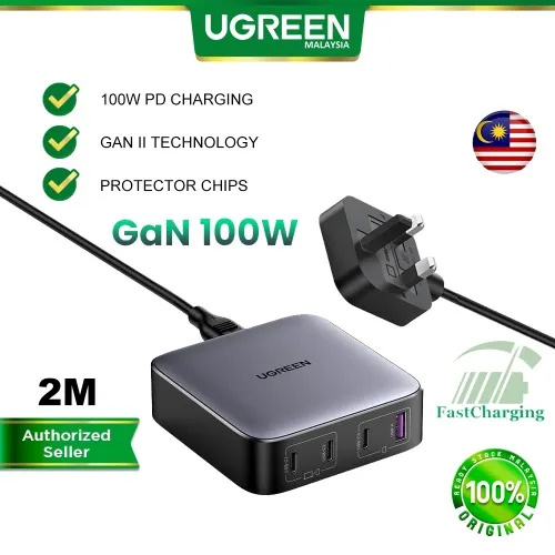 UGREEN Nexode USB C Charger 100W GaN Desktop Charger