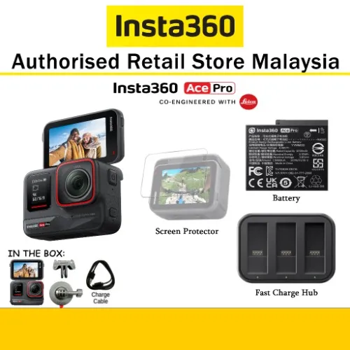 Insta360 Ace Pro (with Battery Kit and 256Gb Memory Card)