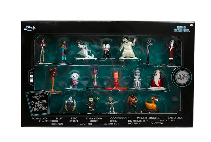 Jada Toys Nightmare Before Christmas Nano Multipack, Figuren-Set, 253075006 - 18 Nanofiguren "Nightmare Before Christmas"
