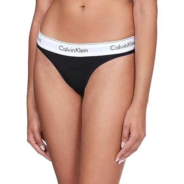 Calvin Klein Damen String Tanga - XXL - Schwarz (Black)