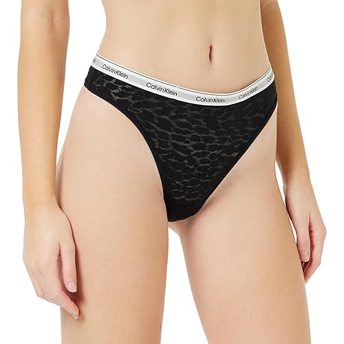 Calvin Klein Damen Stringtangas - XXL - Schwarz (Black)