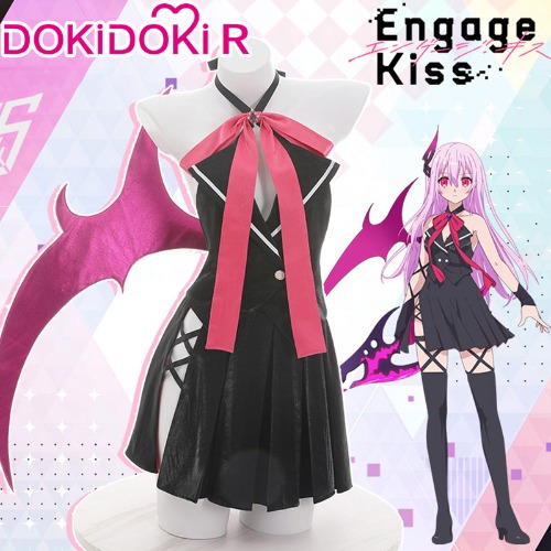 DokiDoki-R Anime Engage Kiss Cosplay Kisara battle suit  Costume | L