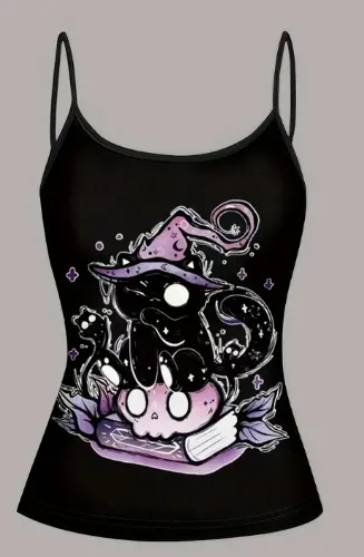 damski wiosenny top z wzorem 