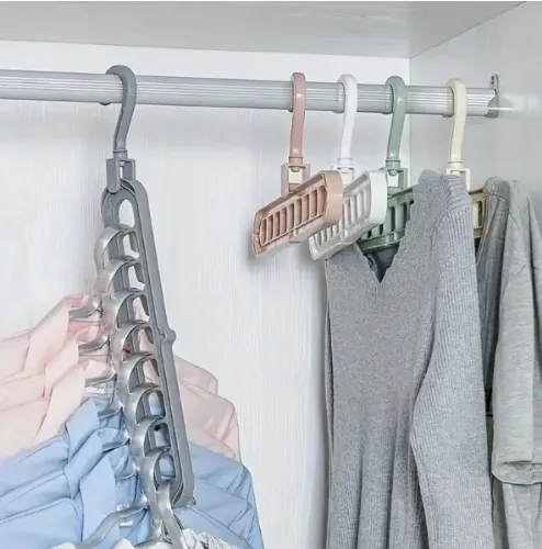 zestaw 5 sztuk wytrzymałych składanych wieszaków 