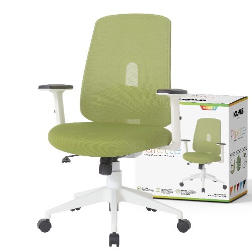 NOUHAUS Palette Ergonomic Office Chair Comfortable Swivel Computer Desk Chair, Lumbar Adjust Rolling Chair. (Green)
