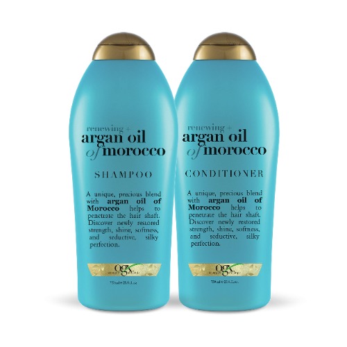 OGX Renewing + Argan Oil of Morocco Shampoo & Conditioner, 25.4 Fl Oz 2 count (Pack of 1)