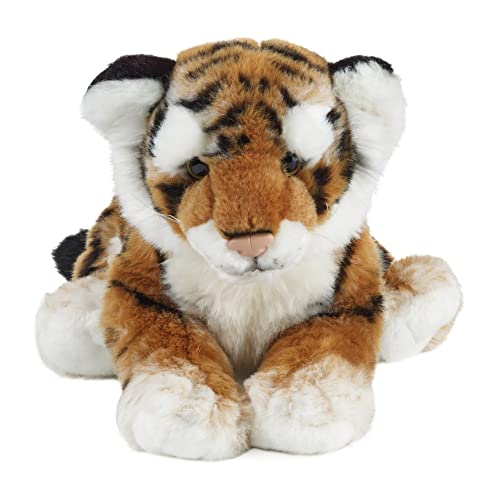 Living Nature Small Tiger Cub, Realistic Soft Cuddly Tiger Toy, Naturli Eco-Friendly Plush, 10 Inches - zzzz-s - Tiger