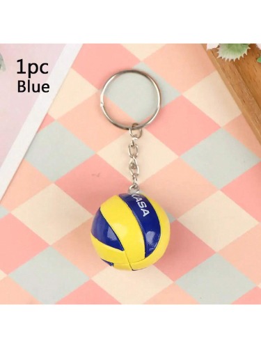 1 Peça Chaveiro Criativo De Vôlei, Ornamento De Pingente De Chave De Bola De Esporte Pequena Fofa, Presente Para Homens E Mulheres, Chaveiro Mini De Vôlei Fashion - Perfeito Para Enthusiastas De Esportes E Coletores De Chave