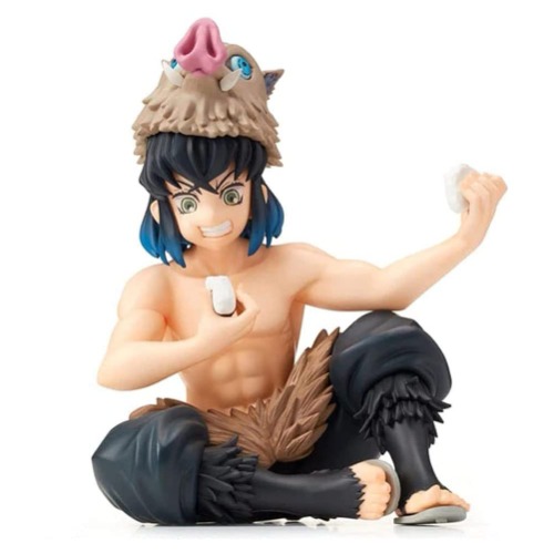 Anime Hashibira Inosuke Figure, Cartoon Anime Kimetsu No Yaiba PVC Doll Model Figure Toys Ornaments for Fans Collection Gifts