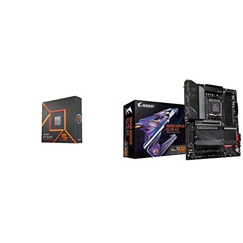 AMD Ryzen 5 7600X + GIGABYTE B650 AORUS ELITE AX Motherboard - Bundle - CPU 7600X+GIGABYTE B650 AORUS ELITE AX
