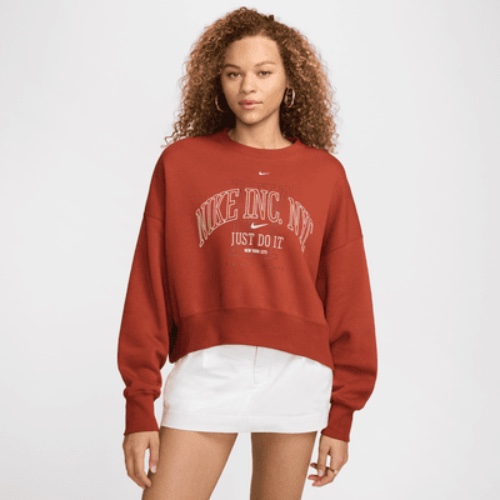 Nike Sportswear Phoenix Fleece Women's Over-Oversized Crew-Neck Graphic Sweatshirt