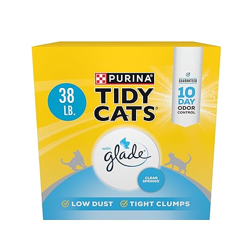 Purina Tidy Cats Clumping Multi Cat Litter, Glade Clear Springs - 38 lb. Box - 38lb Box (Pack of 1)