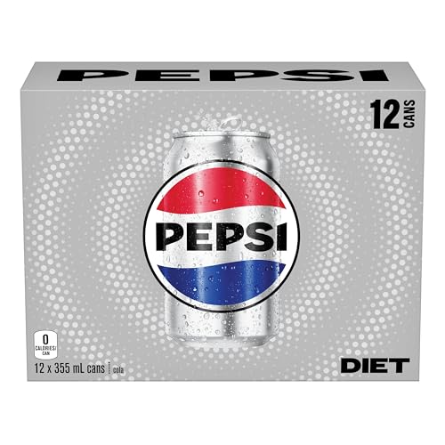 Diet Pepsi cola, 355 mL Cans, 12 Count, 1 Pack - Diet Pepsi