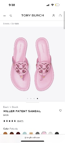 Tory Burch pink sandals