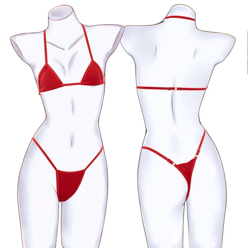 Micro Lingerie | Red / Without Cross / S/M