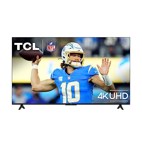 TCL 65-Inch Class S4 4K LED Smart TV with Fire TV (65S450F, 2023 Model), Dolby Vision HDR, Dolby Atmos, Alexa Built-in, Apple Airplay Compatibility, Streaming UHD Television,Black - 65 inches
