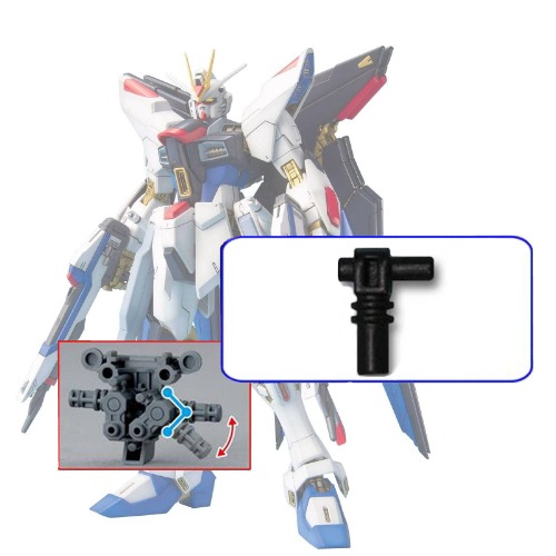 MODJUEGO 2Pcs/Set Leg Joint Replacement Metal Parts J4 for Freedom ver 2.0 Justice Providence MG 1/100 Gundam Repair Accessories