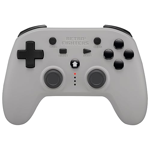 Retro Fighters Defender Next-Gen PS1 - PS2 - PS3 - PS Classic - Switch & PC Compatible Wireless Controller, Grey - Gray