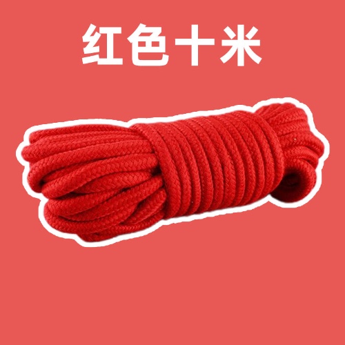 Soul Snatch | BDSM Authentic Hempen Shibari Rope - Red (10 Meters)