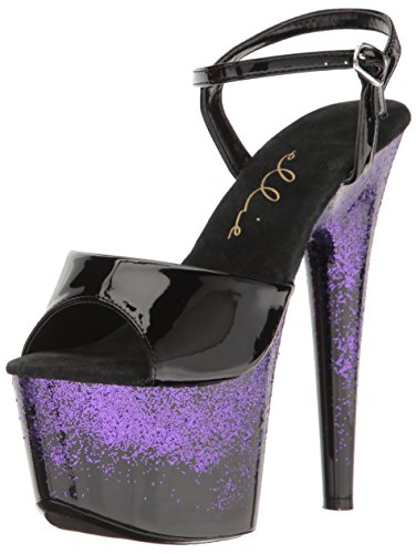 Ellie Shoes Women's 709-cari Platform Sandal - 10 - Purple
