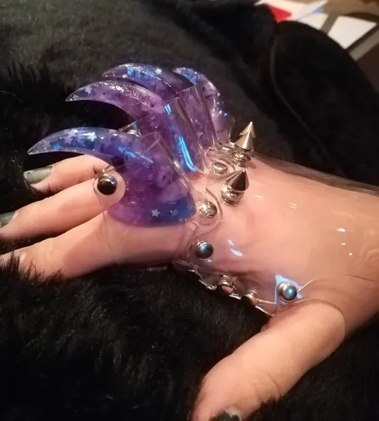 Custom Fit Transparent Vinyl Claw Gauntlet