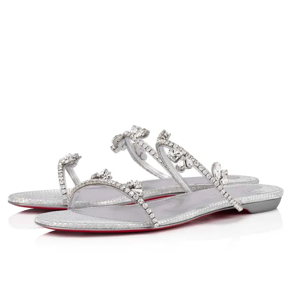 Just Queenie | Silver / Flat shoe / 38.5
