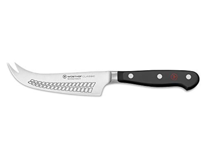 WÜSTHOF Classic 4.75" Hard Cheese Knife,Black - One Size - Black, Stainless Steel