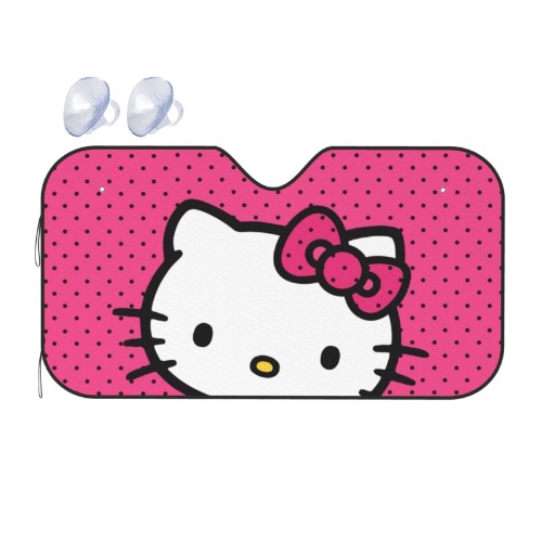 Cat 139 Pink Kitty Front Window Sun Shield Car Windshield Sunshade Folding Block UV Rays Sun Shade Visor Protector for Car Sedan Truck SUV Accessories Medium - Color139 Medium