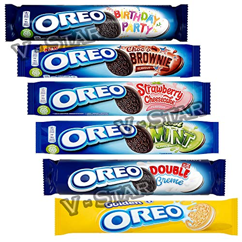 x 6 Mixed Oreo Chocolate Biscuits Packs Different Types Fresh Stock Original New