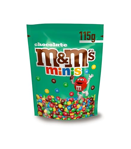 M&M'S Minis Chocolate Bag, Milk Chocolate, 115g, Ideal as Party bag fillers, Chocolate Snacks or in a Chocolate Hamper