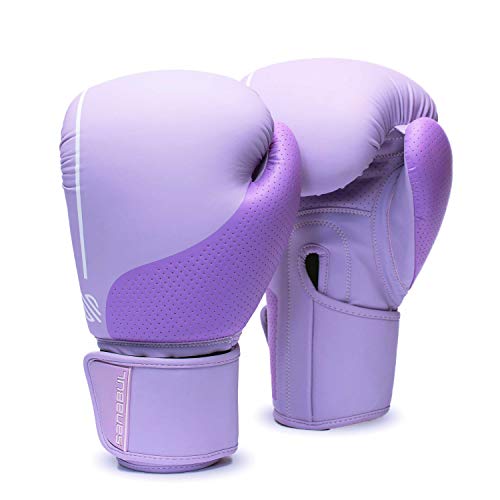 Sanabul Easter Egg Boxing Gloves for Women | Pro Training, Sparring, Muay Thai, MMA, Kickboxing | Adult Heavy Punching Bag Gloves | Womens Boxing Gloves | Heavy Bag Gloves | Punching Gloves - Lavender - 8 oz