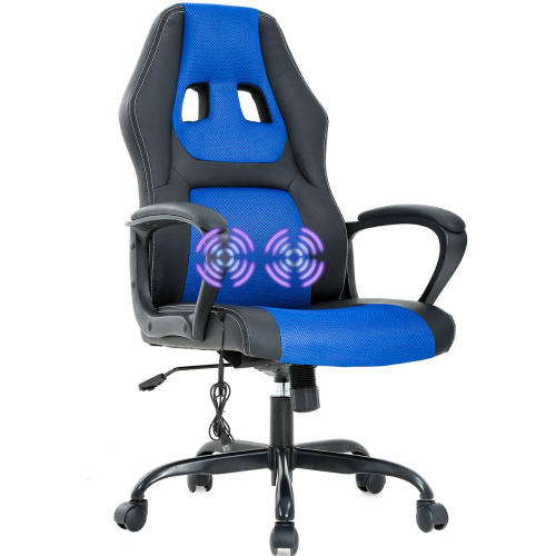 Ergonomic Office & Gaming Massage Chair - Blue