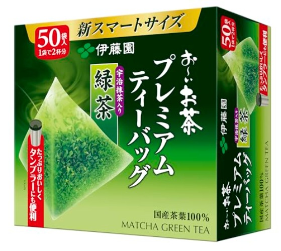 Itoen Ryokucha Green tea Matcha Blend Premium bag Pack of 50 (japan import)