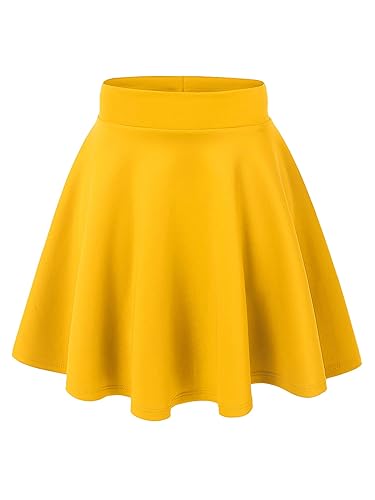 Yellow Basic Skirt