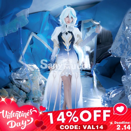 【Valentine's Day  14% OFF CODE: VAL14】【48H To Ship】Game Genshin Impact Cosplay Focalors Furina Cosplay Costume Premium Edition - M