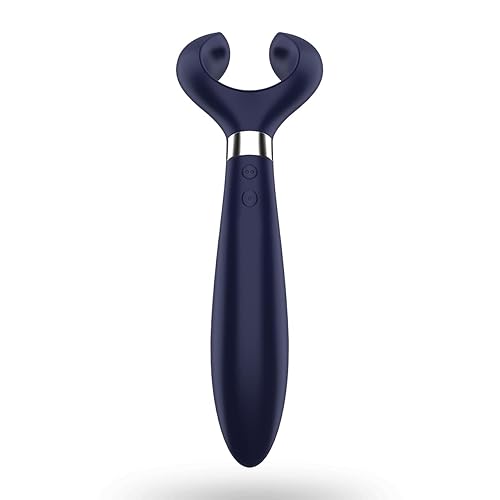 Satisfyer Endless Fun Vibrator for Couples 33 Application Possibilities with 100 Vibration Functions | Strong & Quiet for Women & Men | Sex Toy can be Used as a Dildo and for Clitoral Stimulation - Blue