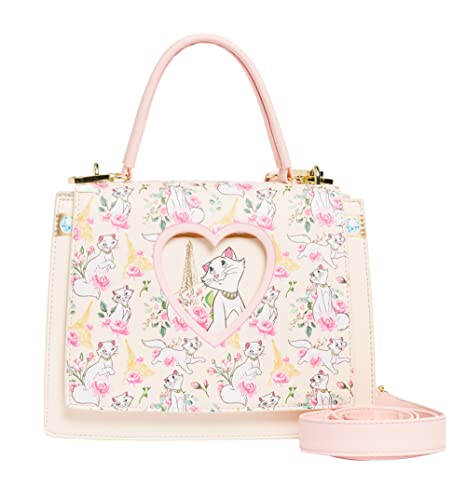 Loungefly Aristocats Duchess in Paris Floral AOP Crossbody, Multi