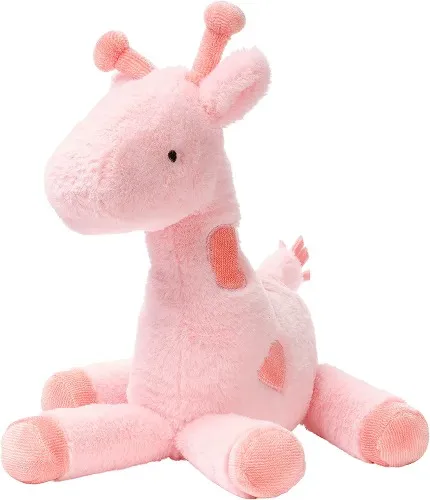 Lambs & Ivy Snuggle Jungle Pink Giraffe Plush Stuffed Animal Toy - Snuggles - 