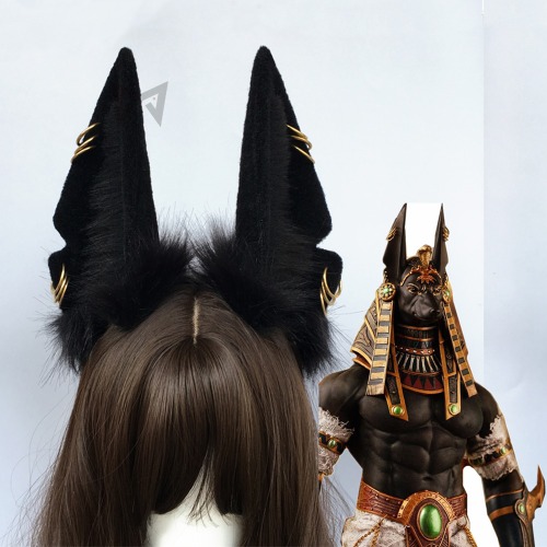 49.24US $ 59% OFF|New Handmade Work Original Beast Anubis Wolf Cat Dog Ears Black Hairband Hairhoop Headwear For Cosplay Costume Accessories - Cosplay Costumes - AliExpress