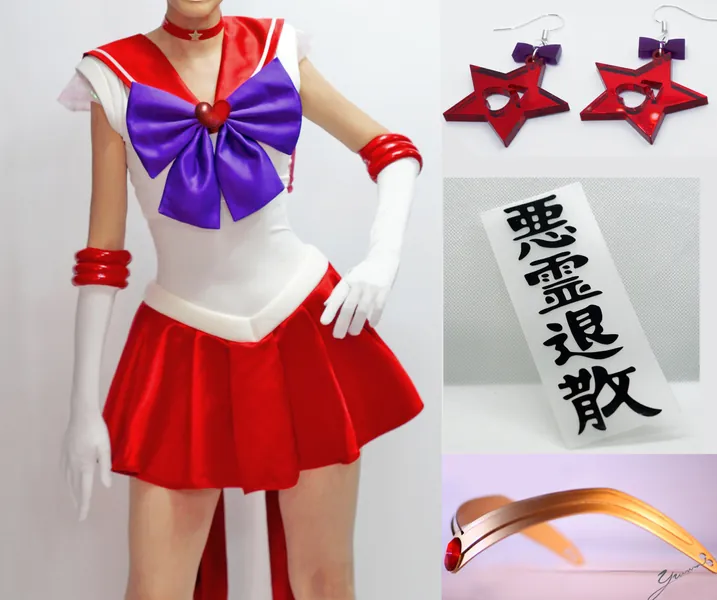 Presale Super Mars cosplay costume gift magical girl Red